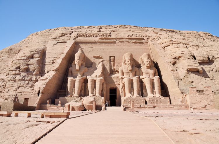 Grand temple d'Abou Simbel en Egypte