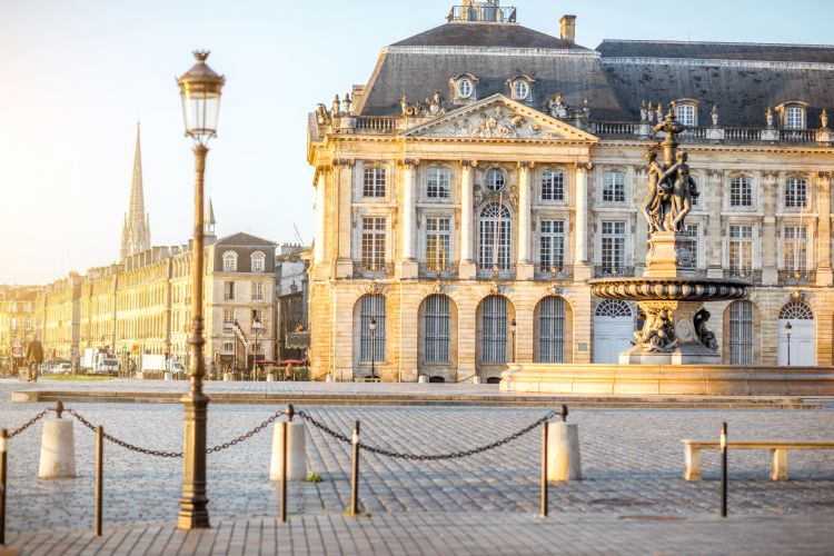 Place de la Bourse à Bordeaux