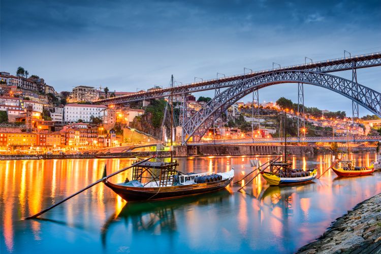 Porto et le Douro de nuit
