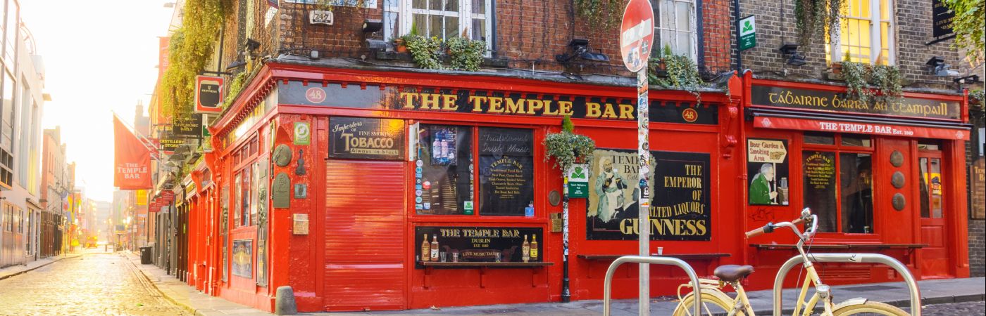 Quartier de Temple Bar à Dublin
